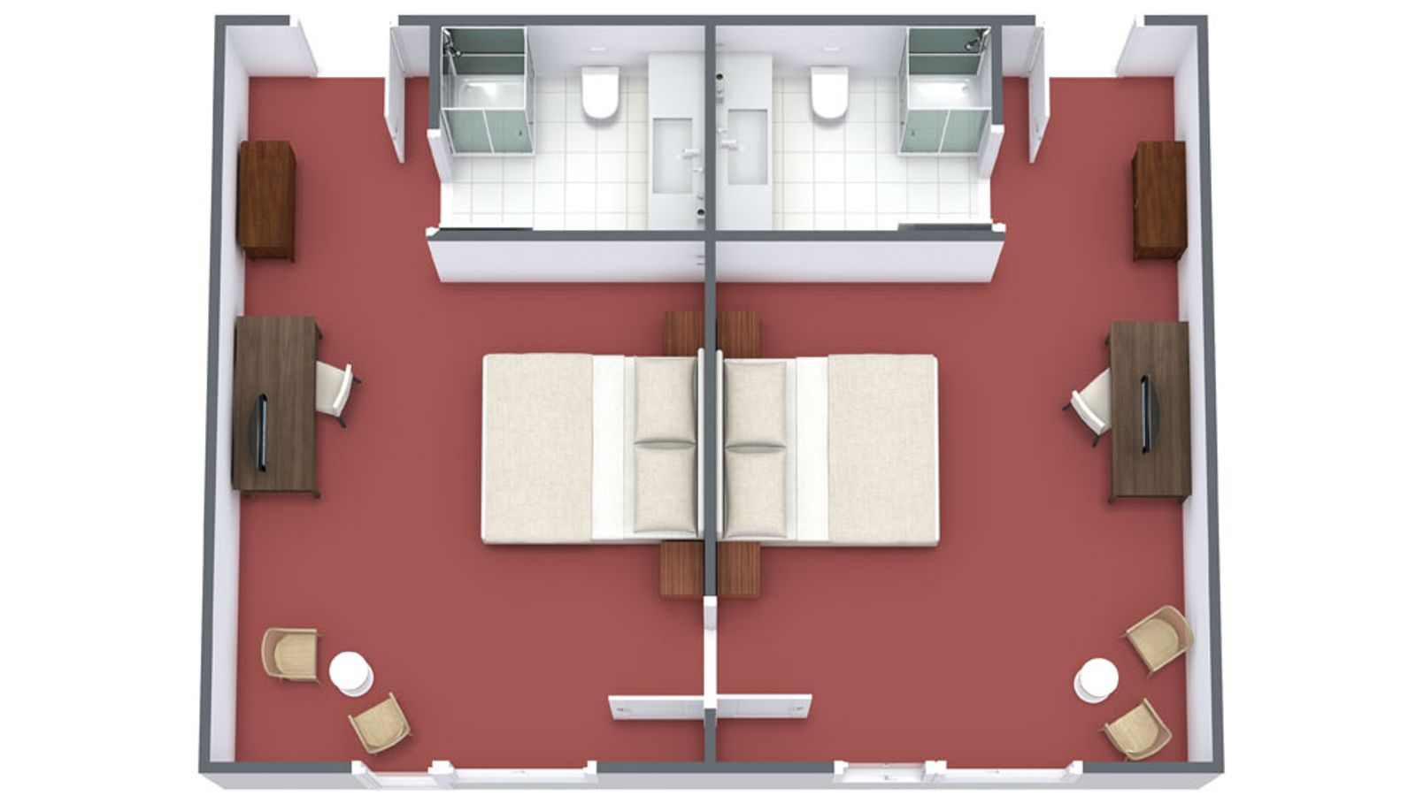 2 Familienzimmer mit V-Tür image 5 - Familotel Mecklenburgische Seenplatte Borchard's Rookhus