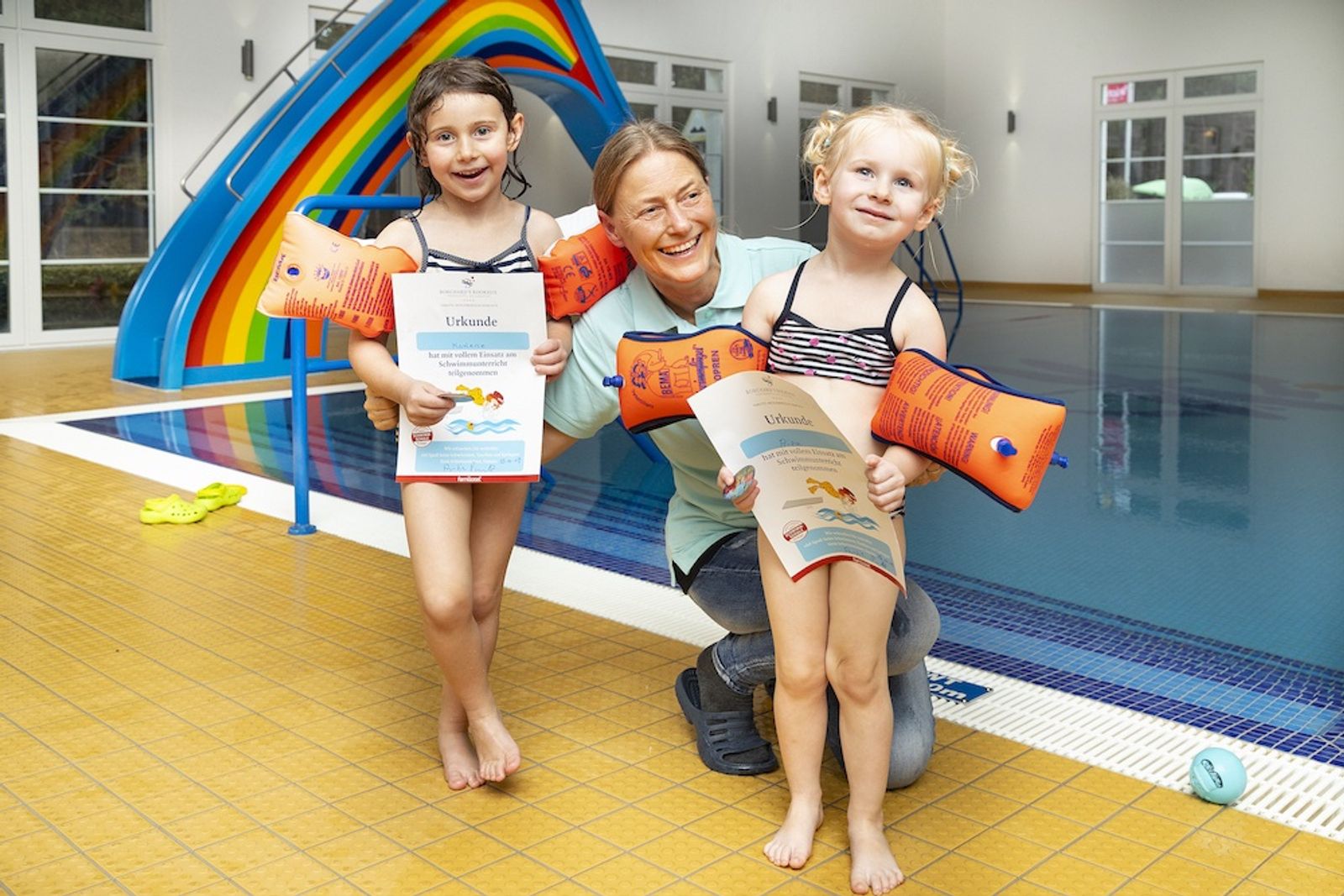 Schwimmkurs im Rookhus image 3 - Familotel Mecklenburgische Seenplatte Borchard's Rookhus