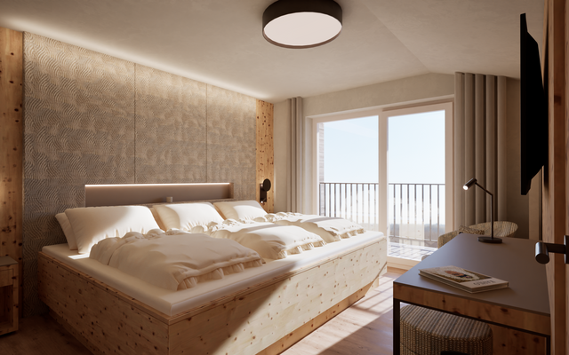 Hotel Zimmer: Familiensuite »Junior Zirbe« | 38 qm - 2-Raum