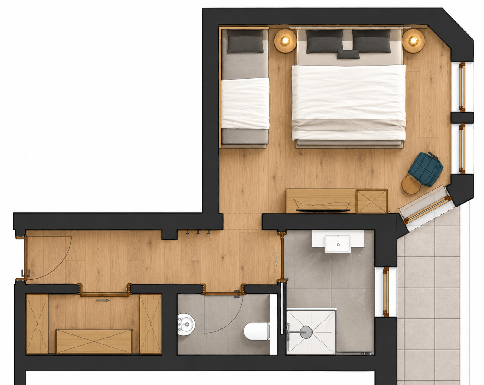 Doppelzimmer »Junior Zirbe« image 4 - Familotel Stubaital Alpenhotel Kindl