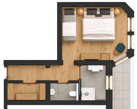 Doppelzimmer »Junior Zirbe« thumbnail 4 - Familotel Stubaital Alpenhotel Kindl