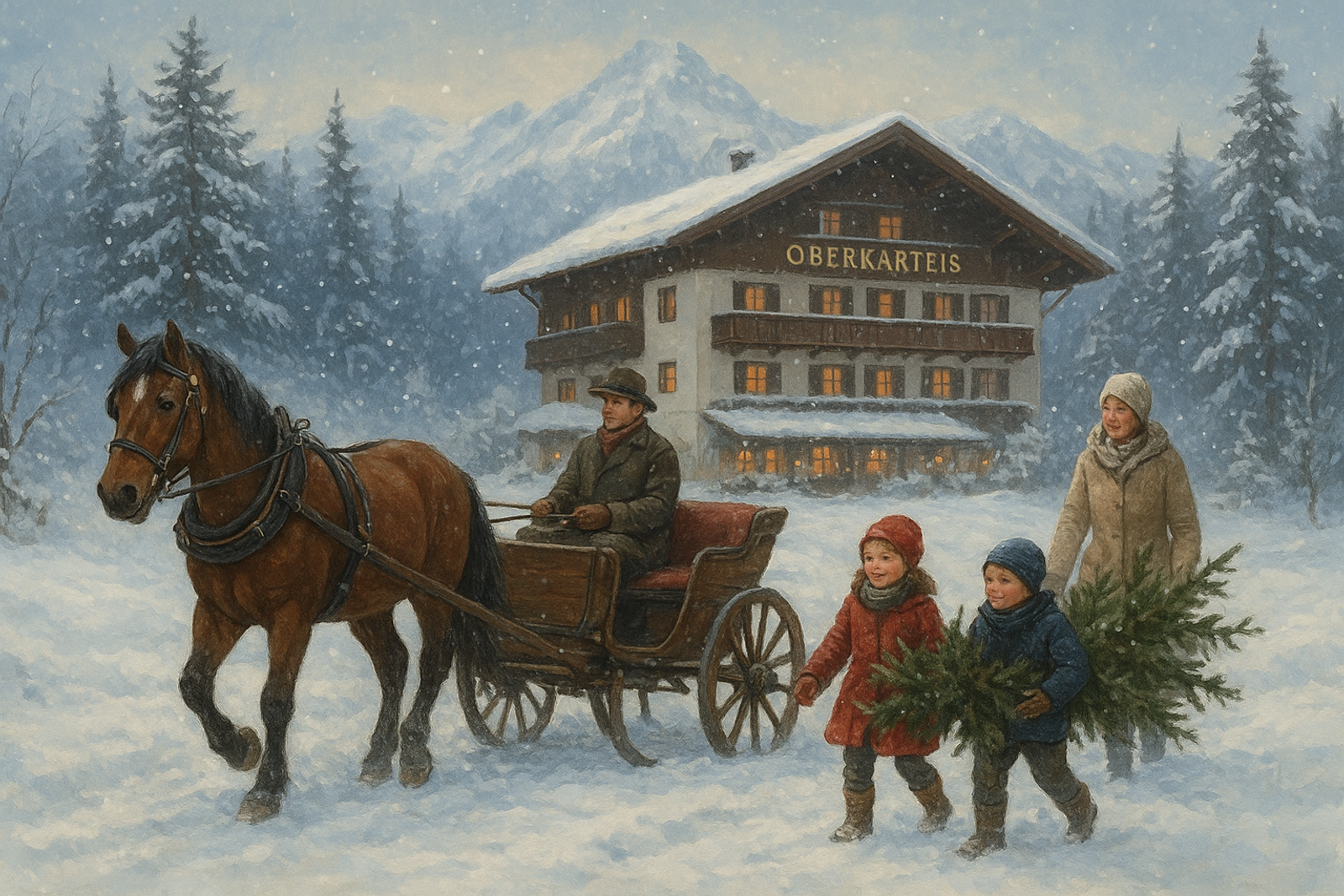 Weihnachtszauber in den Bergen image 1 - Familotel Salzburger Land Familienhotel Oberkarteis