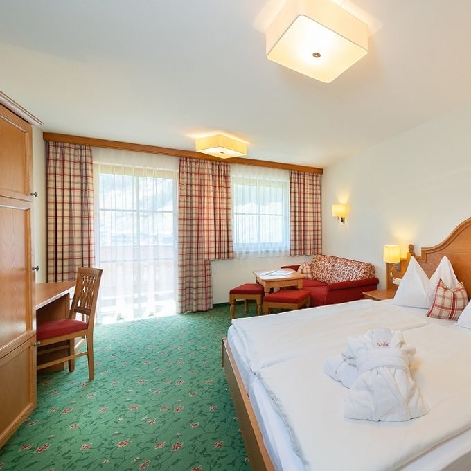 Hotel Zimmer: Glingspitze | 57 qm - 2-Raum - Familienhotel Oberkarteis