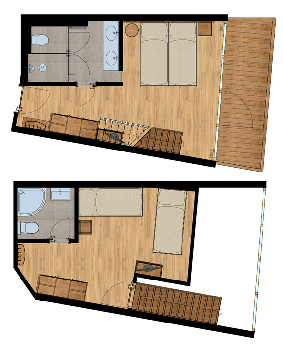 Familienstudio Süd „de luxe“ - mittlere Variante Grundriss