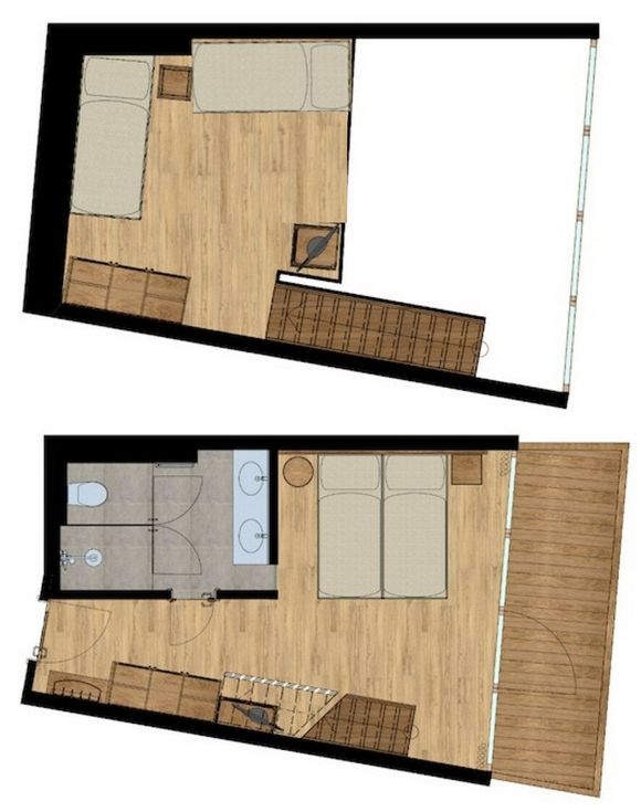 Familienstudio Süd „de luxe“ - kleinere Variante Grundriss