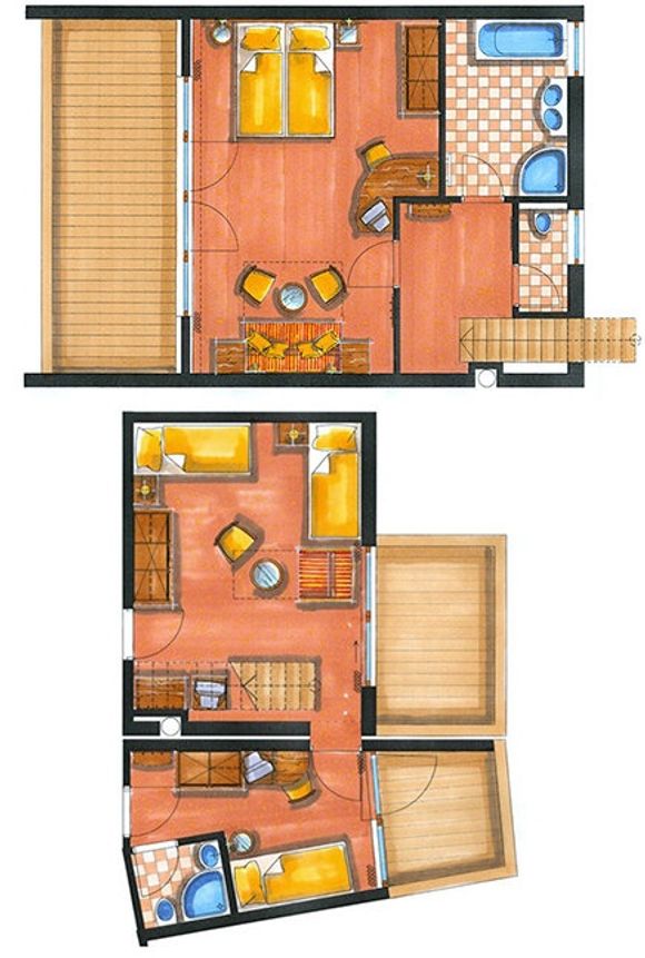 Dachterrassensuite „Stubnerkogel“ Grundriss