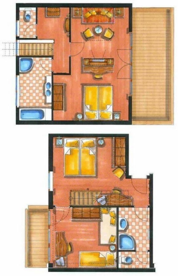 Dachterrassensuite „Graukogel“ Grundriss