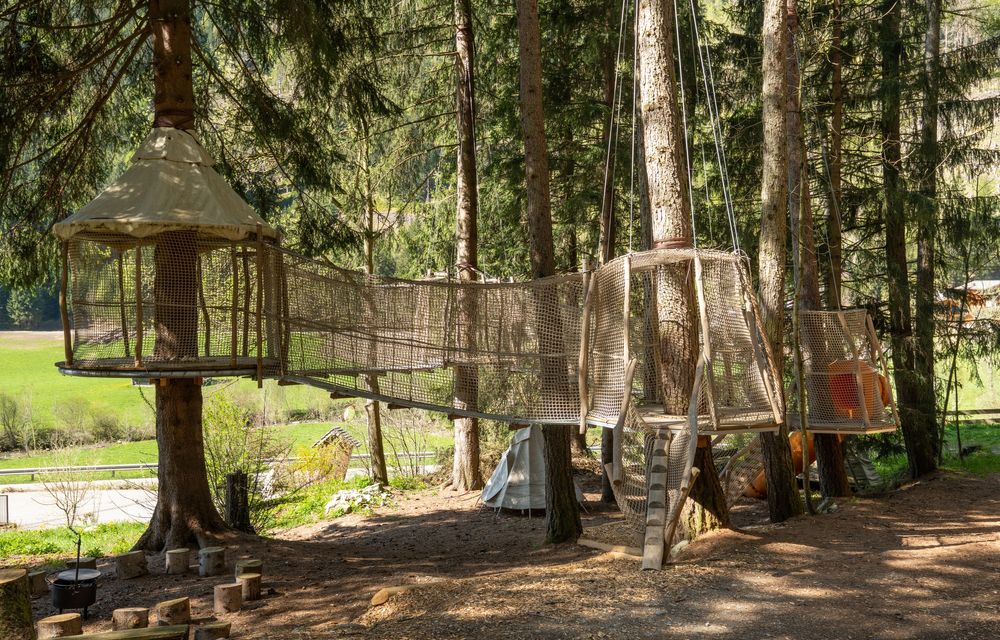 Abenteuerpark im Wald