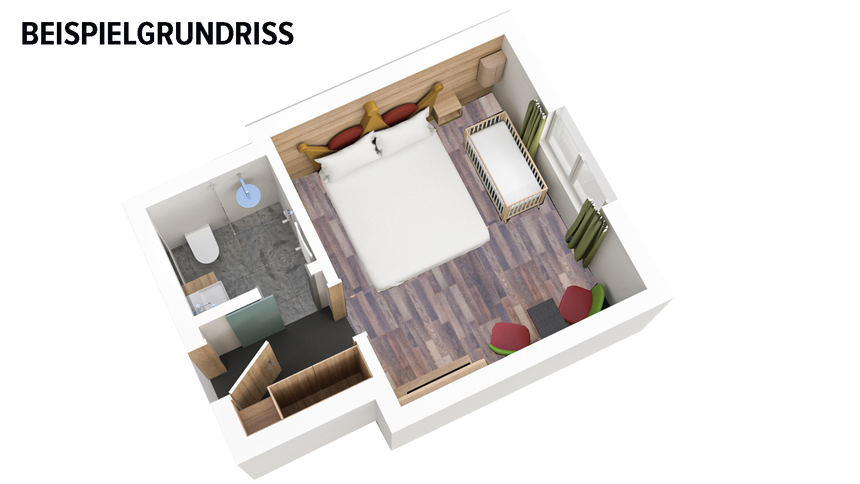 Chambre double près de l'ascenseur/20m2- 1 pièce image 5 - Familotel Hochschwarzwald Feldberger Hof