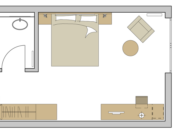 Doppelzimmer Exklusiv Grundriss #1