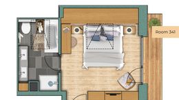 Doppelzimmer Altiana Doppelzimmer "Nordend" - 6 6/6