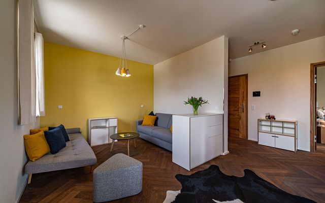 biohotel lindengut appartment bulle wohnbereich