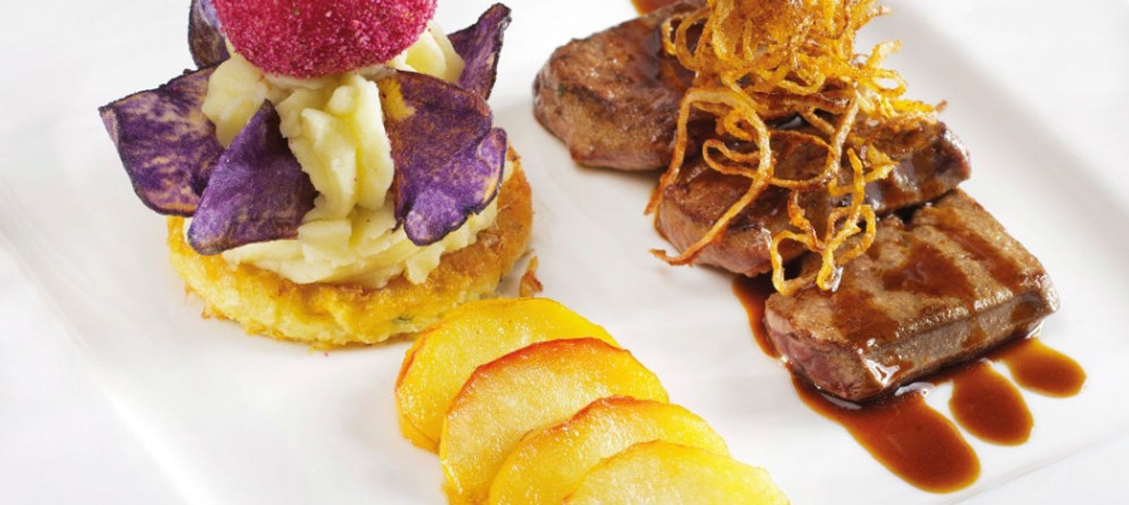 Hauptspeise im Restaurant bei Amstetten