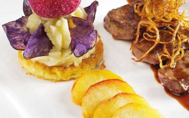 Hauptspeise im Restaurant bei Amstetten