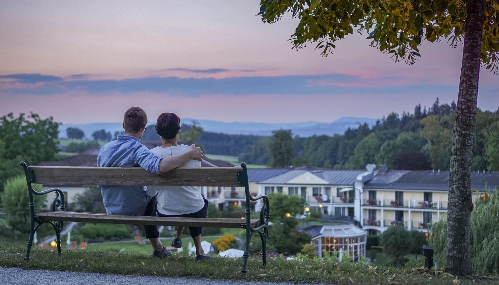 Kuscheln mit Ausblick nach dem Pavillon Dinner