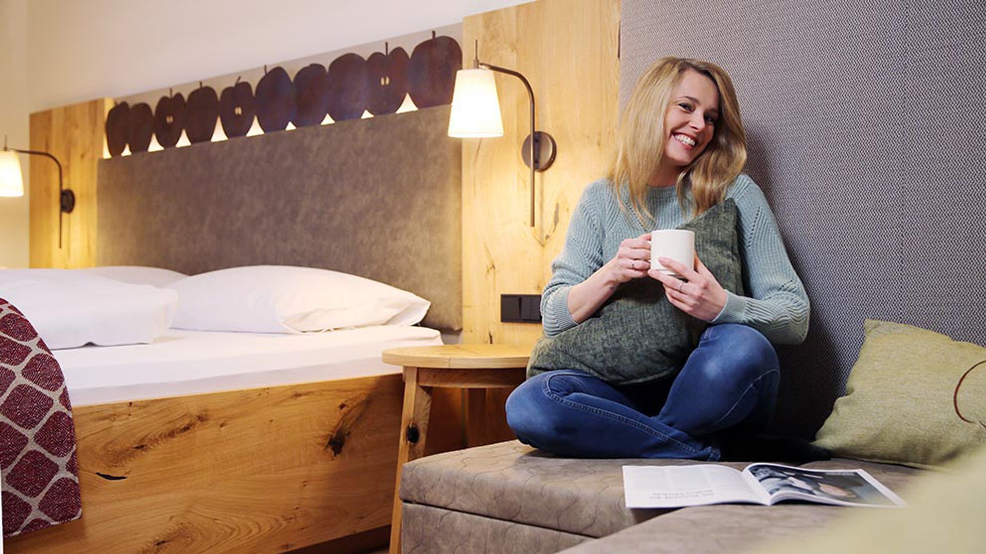 Entspannung im Relaxzimmer Apfel