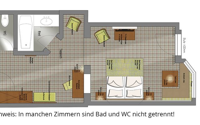 Kuschel-Zimmer Birne mit Gartenblick image 7 - RelaxResort Kothmühle