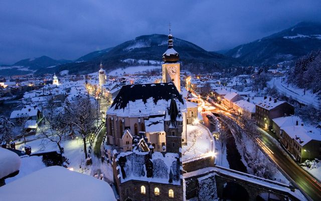 Verschneiter Winter in Waidhofen an der Ybbs