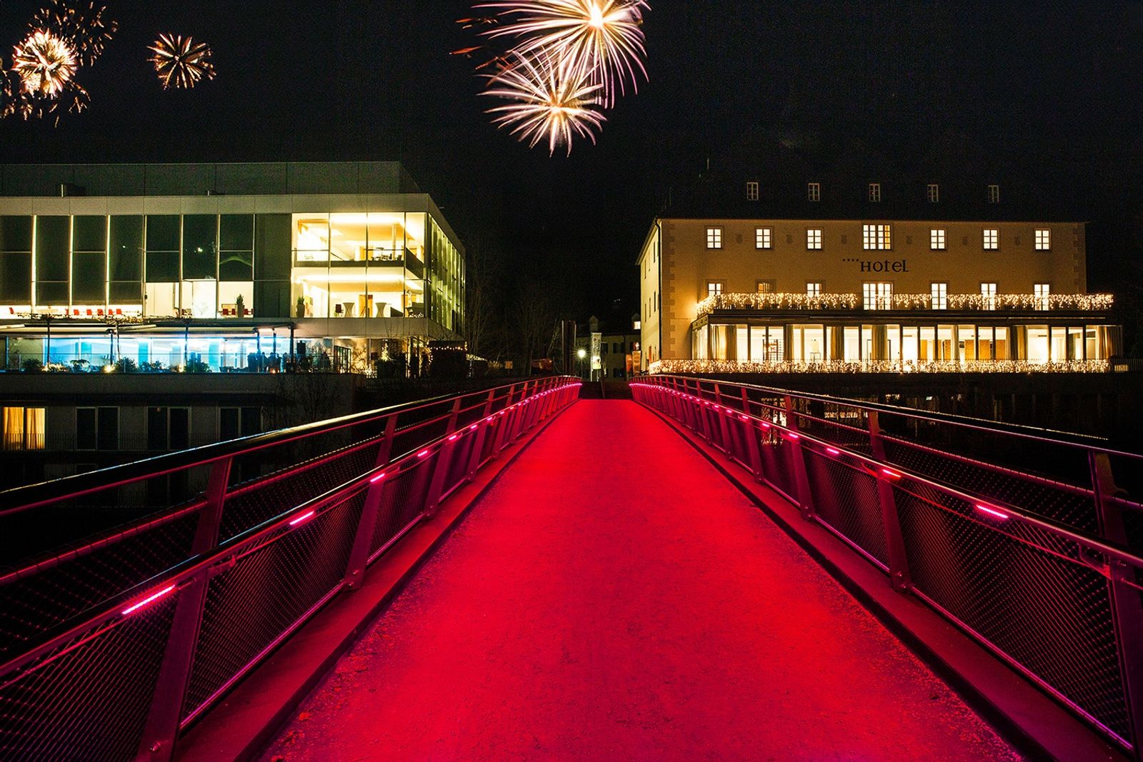 Feuerwerk über dem Schloss