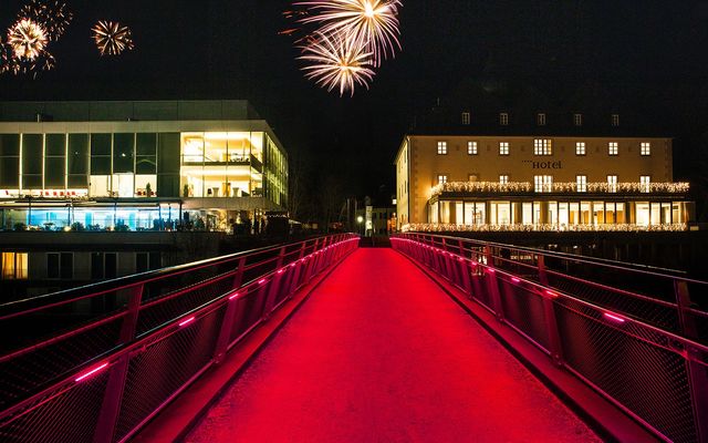Feuerwerk über dem Schloss