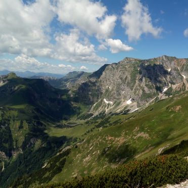 View, Bärbels Panoramahütte, Vordernberg, Steiermark, Styria , Austria