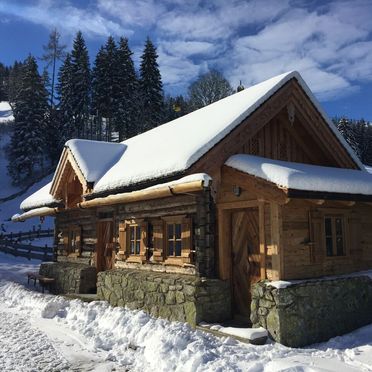 Winter, Oberprenner Zirbenhütte, Haus im Ennstal, Steiermark, Steiermark, Österreich