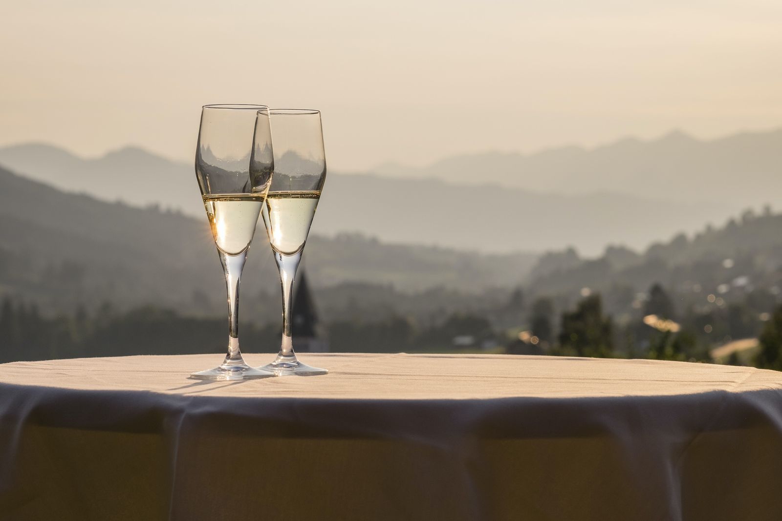 1 Glas Sekt zum Feierlichen Auftakt.