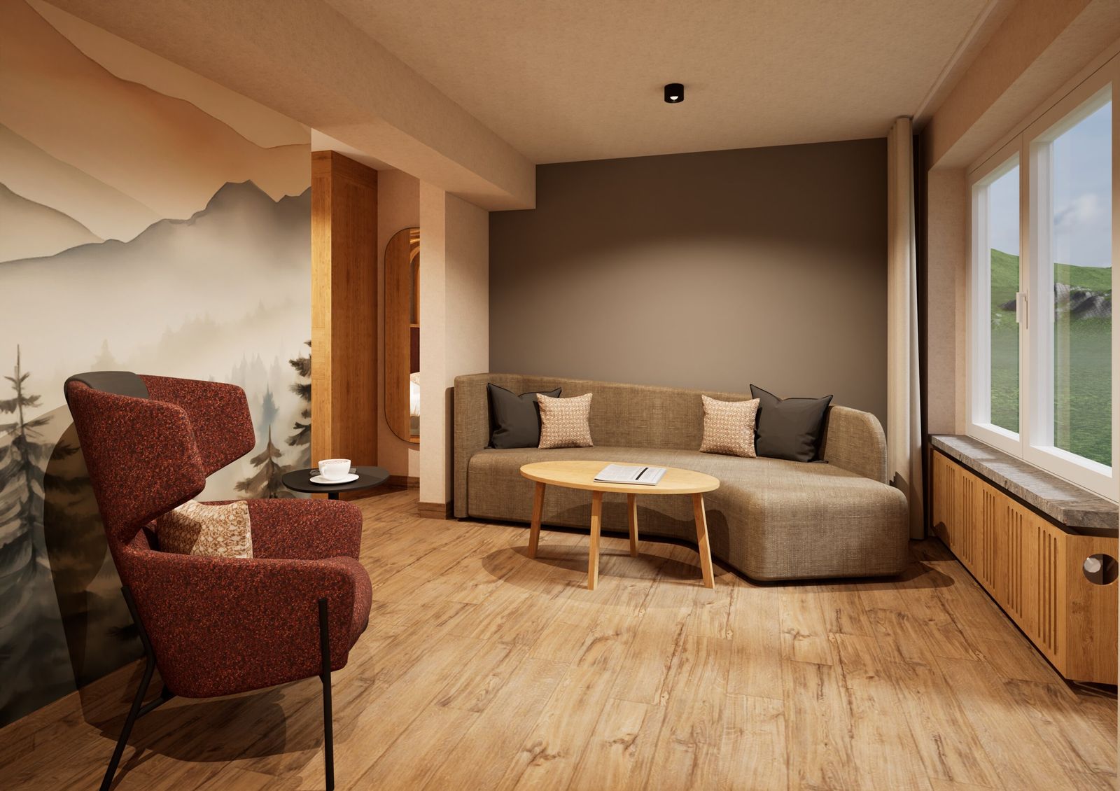 ZimmerdetailSonnenkopf - DoppelzimmerTalseite mit Panoramablick image 2 - Allgäuhotel Tanneck