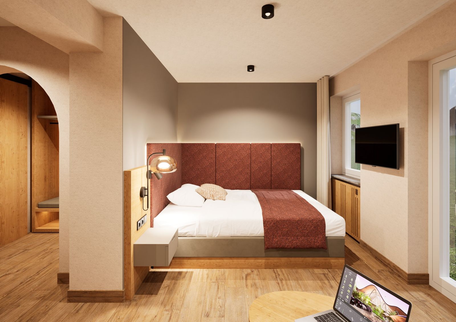 ZimmerdetailRubihorn - EinzelzimmerTalseite mit Panoramablick image 2 - Allgäuhotel Tanneck