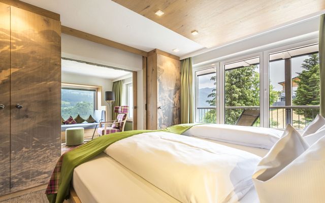 Hotel Zimmer: Gipfelstürmer  - Talseite mit Panorama-Rundblick - Tanneck