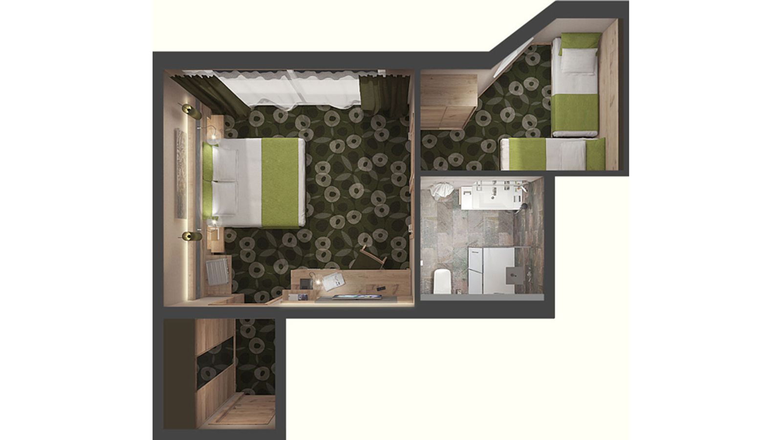 Grundriss der Family Suite im Familotel Böhmerwald | Aigo Familien- & Sportresort