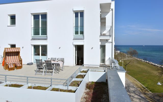 Blick auf die Dachterrasse