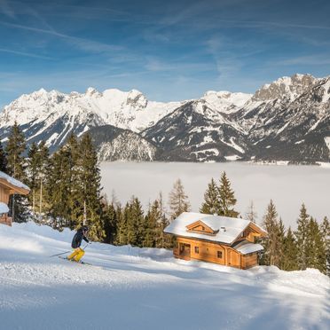 Winter, Prenner Alm, Haus im Ennstal, Steiermark, Steiermark, Österreich