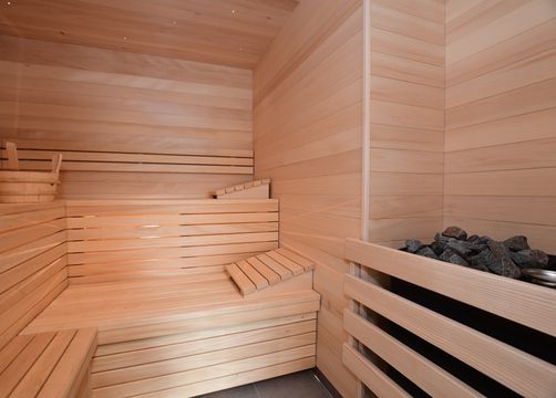 Biohotel Schratt: Sauna - Berghüs Schratt, Oberstaufen-Steibis, Allgäu, Bayern, Deutschland