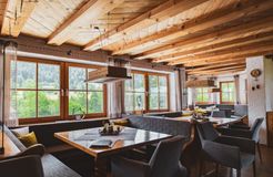 Biohotel Schratt: Restaurant - Berghüs Schratt, Oberstaufen-Steibis, Allgäu, Bayern, Deutschland