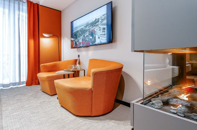 Hotel Zimmer: Doppelzimmer seitlicher Seeblick vom Balkon Typ 9a - DAS AHLBECK HOTEL & SPA