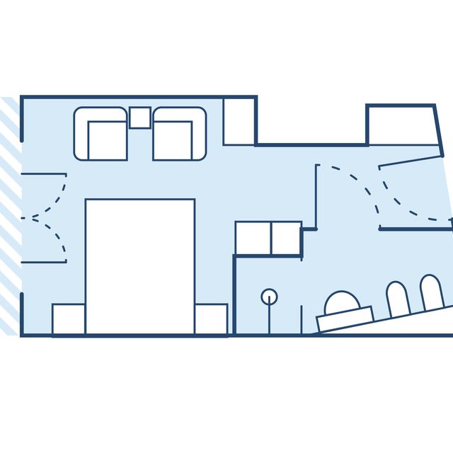 Doppelzimmer seitlicher Seeblick vom Balkon Typ 9a Bild #3