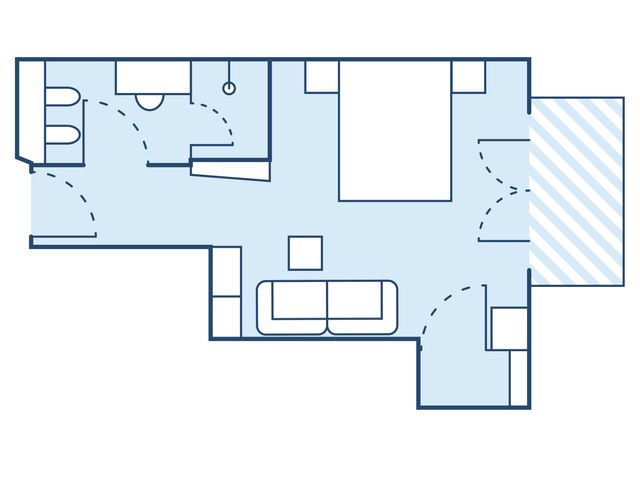 Doppelzimmer seitlicher Seeblick Typ 7a Bild #5