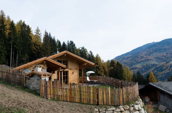 Aussen, Bergchalet Wolfskofel , St. Johann im Ahrntal, Südtirol, Trentino-Südtirol, Italien