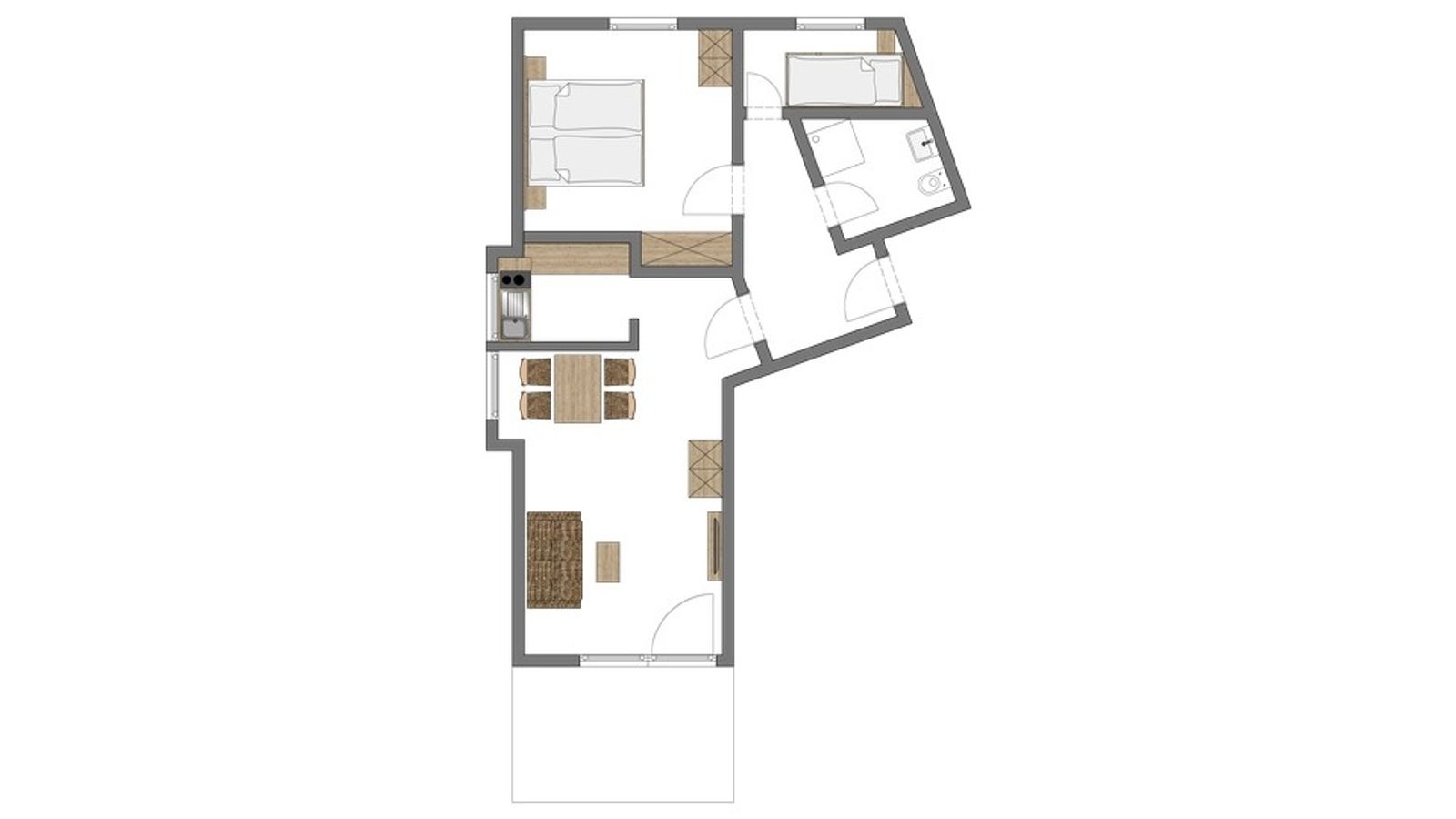 Suite familiale Roseneck I ca. 45m² - 3 Chambres image 5 - Familotel Hochschwarzwald Hotel Engel