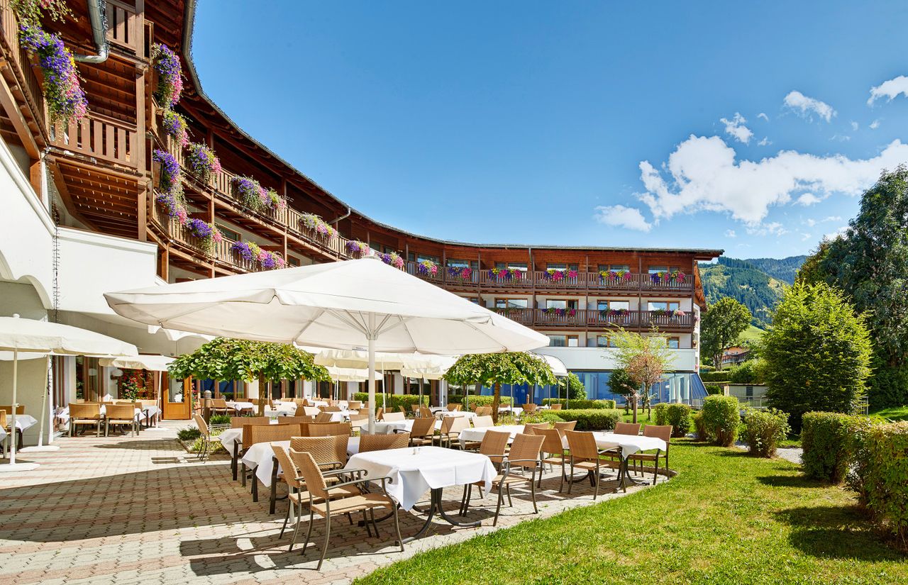 Garten des ALPENHAUS KAPRUN