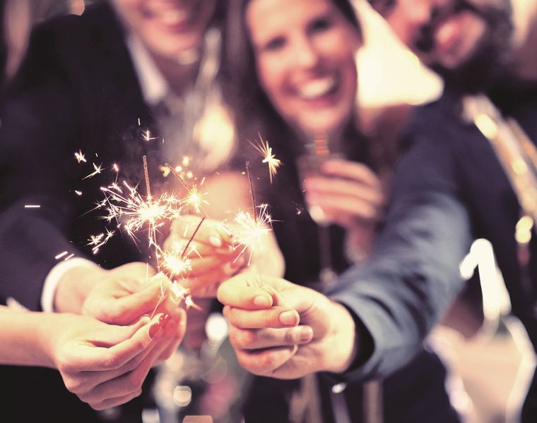 Silvester-Arrangement im Festsaal