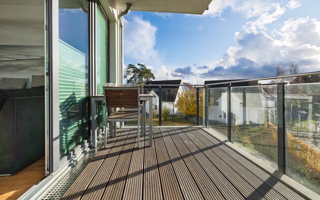 Balkon mit SW Ausrichtung