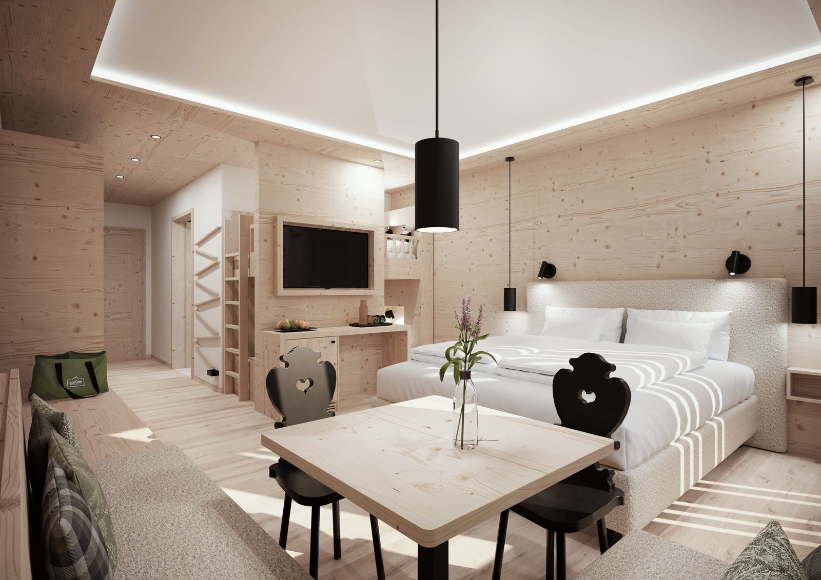 Familienzimmer 35 | 1-Raum image 1 - Gorfion Familienhotel Liechtenstein