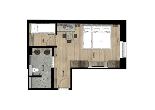 Family suite 32 | 2-room thumbnail 5 - Gorfion Familienhotel Liechtenstein