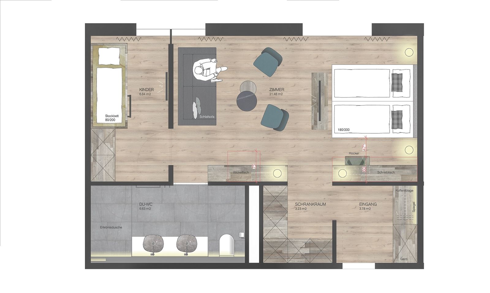 Familiensuite 45 | 2-Raum image 5 - Gorfion Familienhotel Liechtenstein