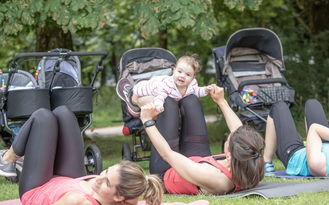 Gorfion Familotel Liechtenstein: Mehr Mama Fitness: buggyFit Woche