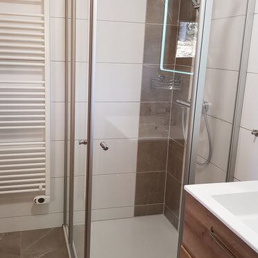 Badezimmer mit Dusche, Langhans Hütte 1, St. Gertraud - Lavanttal, Kärnten, Kärnten, Österreich