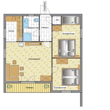 Grundriss, Langhans Hütte 2, St. Gertraud - Lavanttal, Kärnten, Kärnten, Österreich