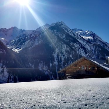 Winter, Alpenchalet Königreich Innerböden, Ginzling-Mayrhofen, Tirol, Tirol, Österreich